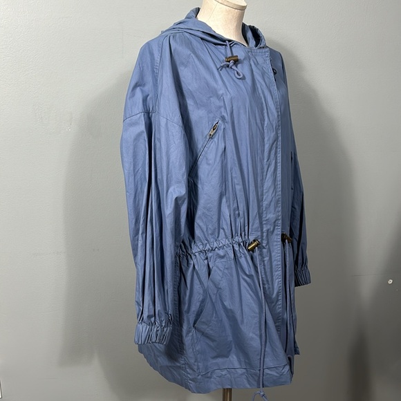 Van Heusen Lilac Parka Utility Hooded Drawstring Waist Coat size L- gently used - Picture 13 of 17